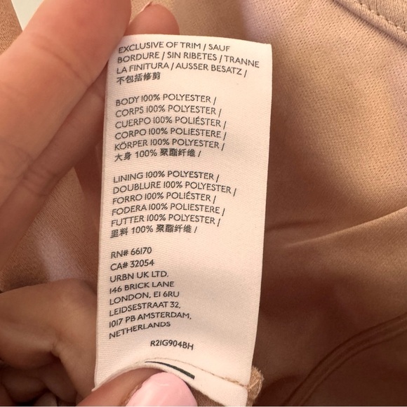 NWT BHLDN Cali Satin Charmeuse Midi Dress in "Oyster" Size 6 - Picture 11 of 13